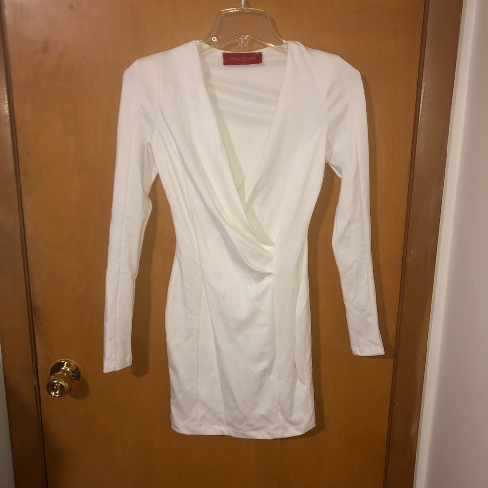 Plunging “V” Mini-dress